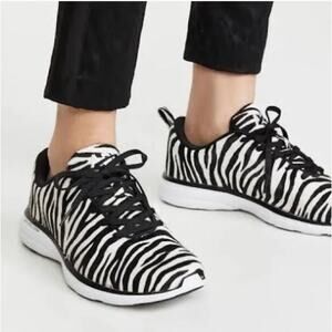 APL Iconic Pro Zebra-Print Calf Hair Sneakers